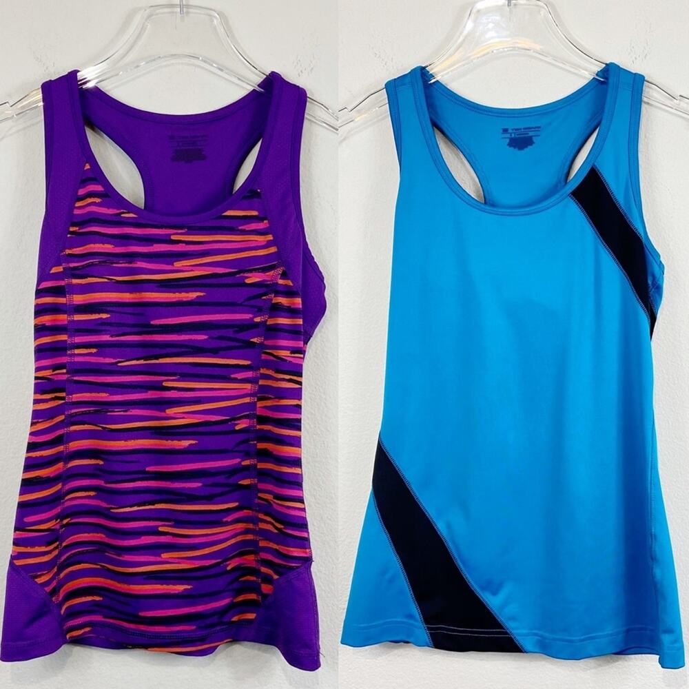 Tek Gear | 2 Athletic Tops With Shelf Bra Sz S